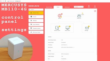 Mercusys MB110-4G router 4G Wi-Fi • Admin panel login and settings overview
