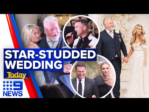 Radio icon kyle sandilands' star-studded wedding | 9 news australia