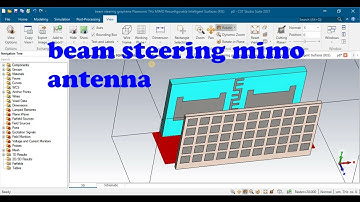 Beam-Steering Capabilities Based on Graphene Plasmonic THz MIMO Antenna cst studio suite