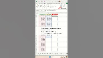 Compare two columns of dates in Excel - Excel Tips and Tricks