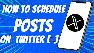 How to Schedule Posts on Twitter X(2025)