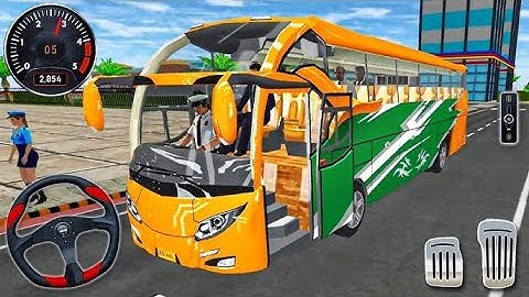 Offroad Bus Driving 2025||Real Coach Bus Uphill Drive 3D||Android Gameplay