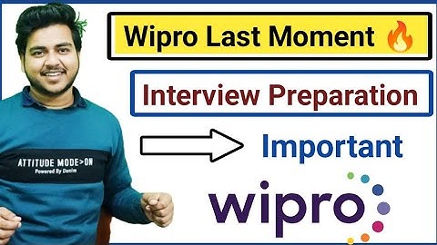 Last moment preparation for Wipro Interview 🔥 | Must Watch Before Interview | Virtual Business Round