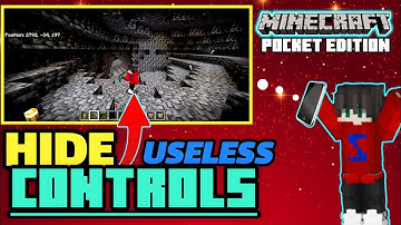 EASY - How To Hide Useless Buttons In MINECRAFT PE🔥
