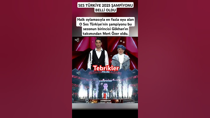 SES TÜRKİYE 2025 ŞAMPİYONU BELLİ OLDU Halk oylamasıyla en fazla oyu alan O Ses Türkiye'nin şampiyonu