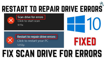 Fix Restart To Repair Drive Error | Fix Scan Drive For Error | Fix Disk Error | Hard Drive Error