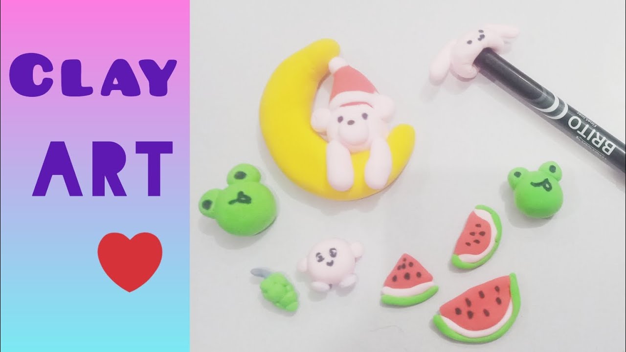 clay art / cute clay crafts / easy clay art YouTube