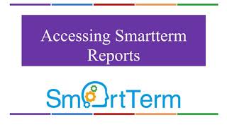 Accessing Smartterm Reports screenshot 3