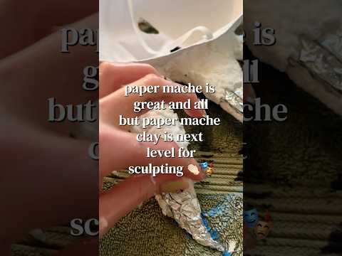 and technically you can add joint compound but who has that laying around 😂 #papermache #diyproject