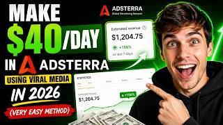 Make 40$/Day in Adsterra using Viral Media in 2026 (very easy method) screenshot 4