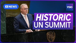 Australia joins other nations recognising Palestinian statehood at UN | 7.30 News