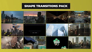 Shape Transitions Preset Pack | Motion Graphics | AE, Pr Templates