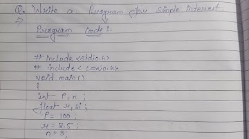 Write a C Program to Calculate Simple Interest | Learn C Programming for Computer Science students