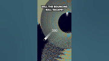 Can it escape? 🤔 #satisfyingvideo #physics #bouncingball