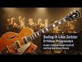 D minor - Swing It Like Setzer (Swing Band Guitar Backing Track)