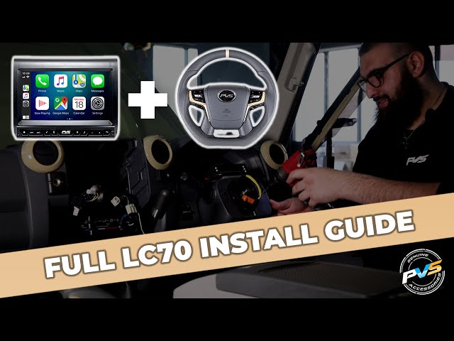 Headunit with Android/CarPlay & Steering Wheel Install Guide | 79 Series Toyota LandCruiser | PVS class=