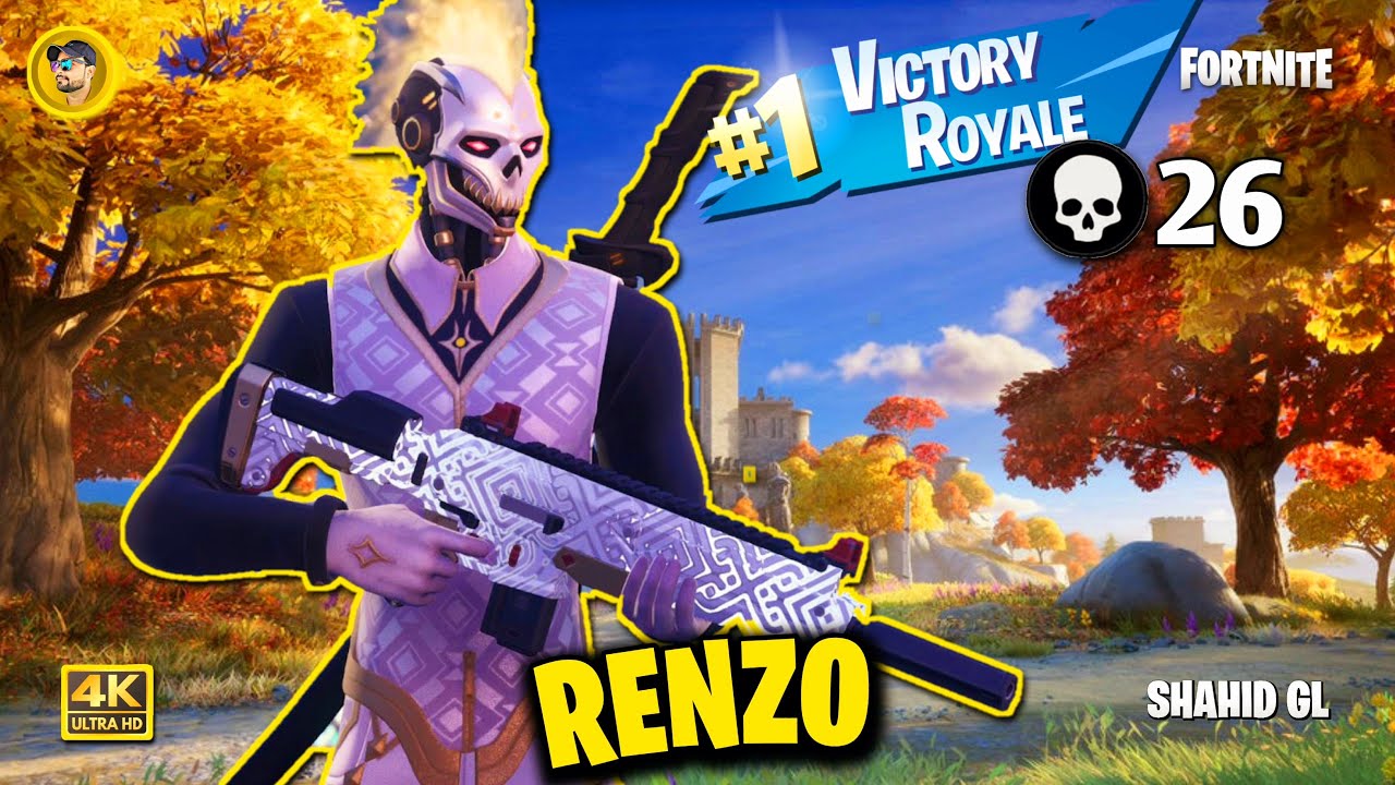 Fortnite 26 Elimination Solo Victory Royale Full Gameplay | Shahid GL.