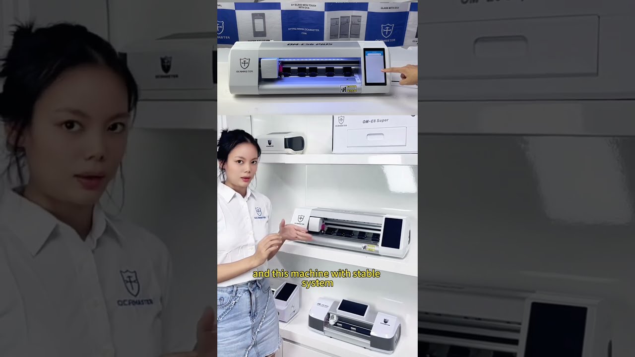 OM-CS6 PLUS film cutting machine, 5.5inch LCD, 16inch cutting size. 