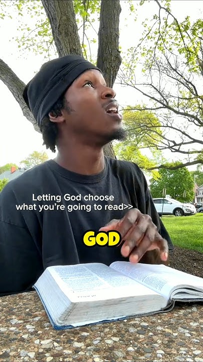 This man let God choose what to read in the Bible 🙏 - YouTube - Be It Man Or Demon Let God Decide