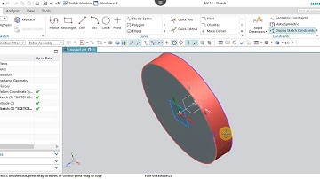 NX 12.0 Tutorial Tamil 18 : Intersection Point | Sketch | NX | Unigraphics