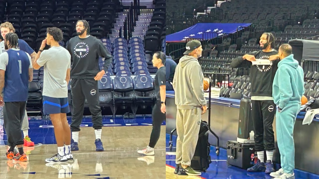 Anthony Davis first Mavericks practice with Kyrie Irving, Jason Kidd & more