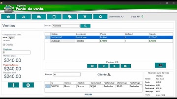 Sistema punto de ventas en C# con MySQL and SQL Server Interfaz de ventas de productos