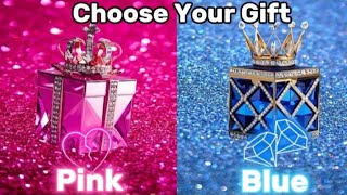Choose Your Gift 🎁 || 2 gift box Challenge Pink 🩷 vs Blue 💙#chooseyourgift#trending #viral #gift 🎉🎁🥰