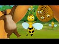 Bear and Queen Honey Bee Bengali Story ভালুক এবং রাণী মৌমাছি বাংলা গল্প 3D Kids Fairy Moral Stories