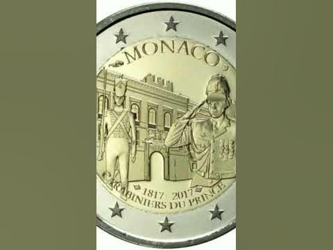 moneta da 2 euro monaco 2017 - YouTube