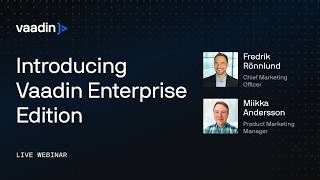 Introducing Vaadin Enterprise Edition