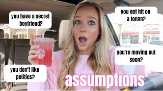 Reacting to *YOUR* Assumptions About Me 2021 | Grace Taylor