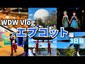 【WDW旅行Vlog（3日目）】エプコットで開園から閉園まで思いっきり遊んだ1日♪／ディズニーで世界一周旅行／新アトラクション三昧