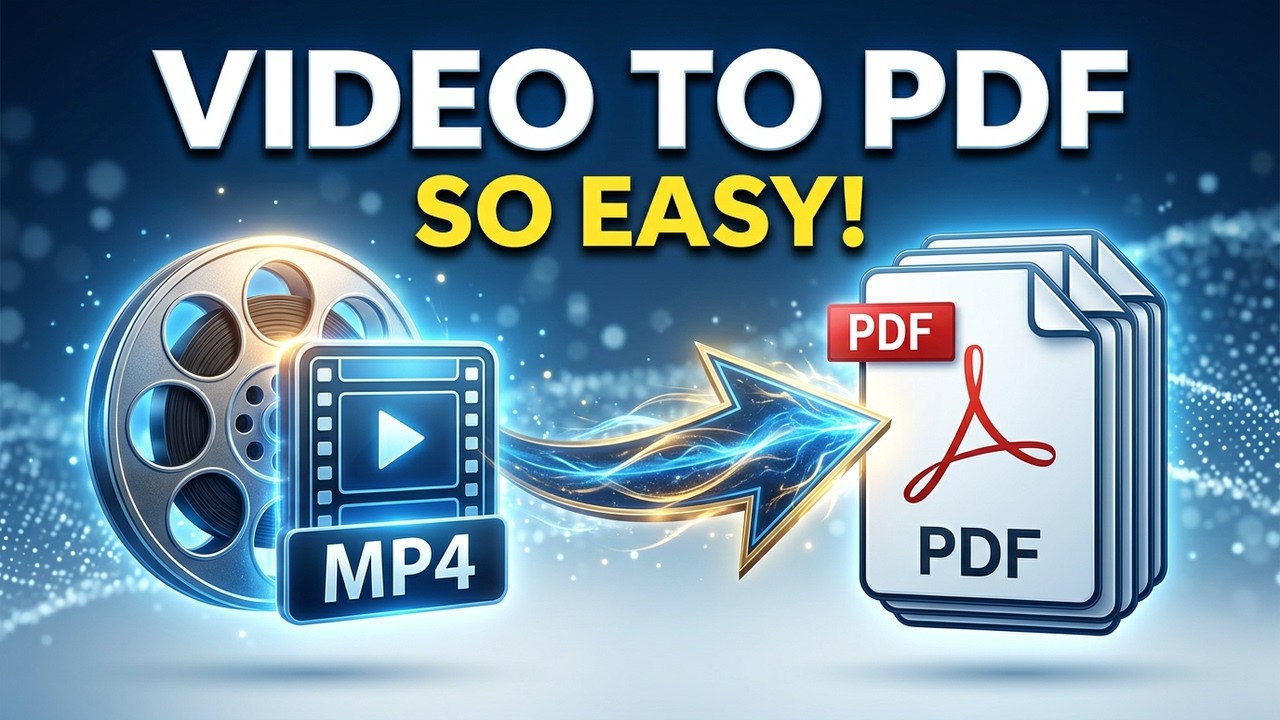 How To Convert A Video Into PDF File (Quick and Easy) - YouTube
