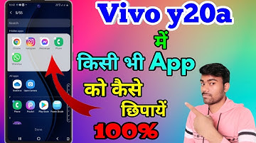 Vivo Y20a Main App Ko Hide Kaise Kare | How To Hide App In Vivo Y20a