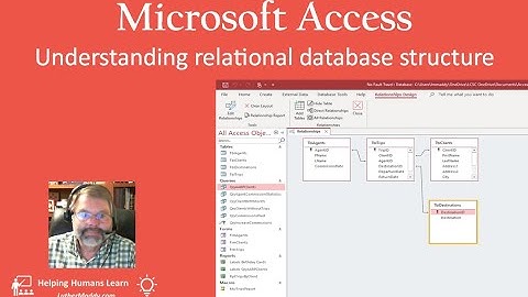 Microsoft Access: Understand relational database design (normalization). How and why to link tables