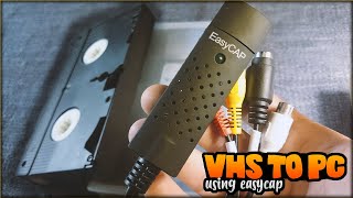 VHS To PC Convert | EasyCap 2.0 Capture card(usbtv007) | How to transfer VHS Tapes to computer Resimi