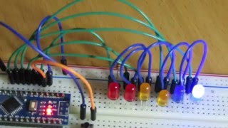 Arduino как сделать бегущий огонёк (НА FlProg)
