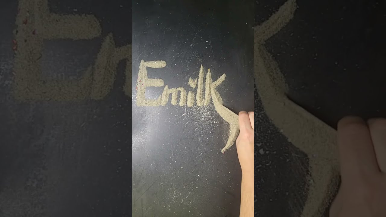 WritingSandArtist LIVE Sand names art.