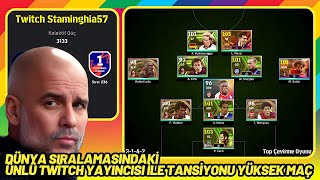 DÜNYA SIRALAMASINDAKİ TWİTCH YAYINCISI İLE MAÇIM [ EFOOTBALL 2024 PS5 ]