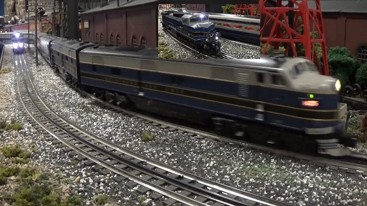 Lionel Legacy B&O E7's Columbian Passenger & B&O Heritage SD70ACe at Corner Field Model Railroad