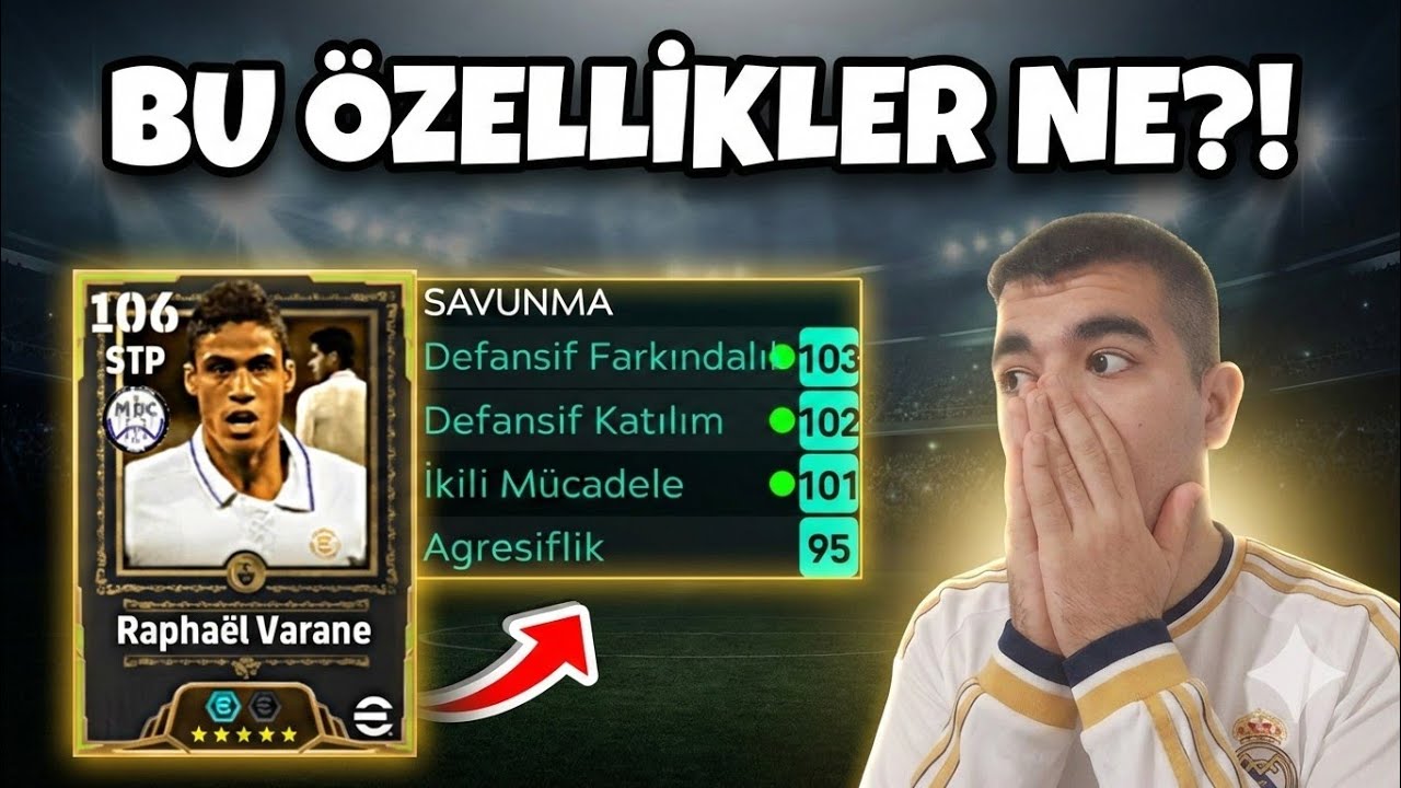 107 RAPHAEL VARANE DENEME! 🔥 EN İYİ OYUN KURUCU MU? 🥶 - (eFootball)