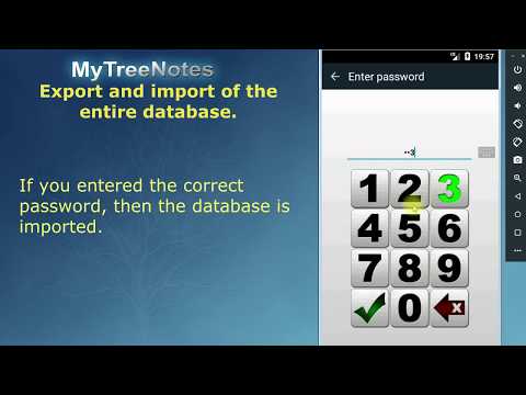 Export and import entire database
