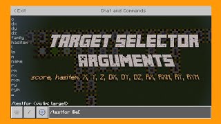 How to use Target Selector Arguments in Minecraft Bedrock | Part 2