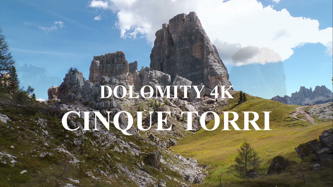 Dolomity 4k   Cinque Torri Skansen bojowy.