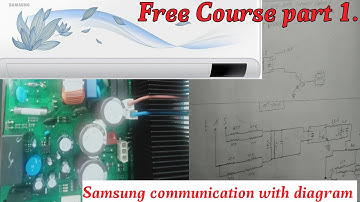 Samsung inverter Ac communication Explain with circuit diagram, Samsung one way communication.🔥🔥