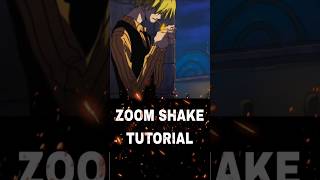 Zoom Shake Tutorial 🔥 #shortsfeed #edit