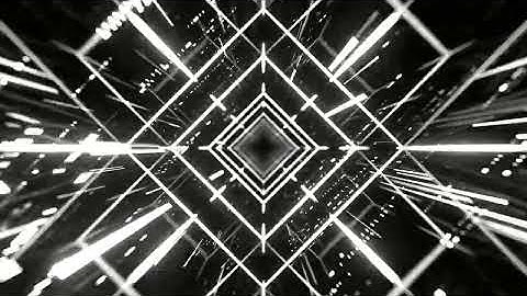 White Mirror Abstract Neon Tunnel Digital Space Background VJ Loops