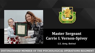 Master Sergeant Carrie I.  Vernon Spivey - DMOR