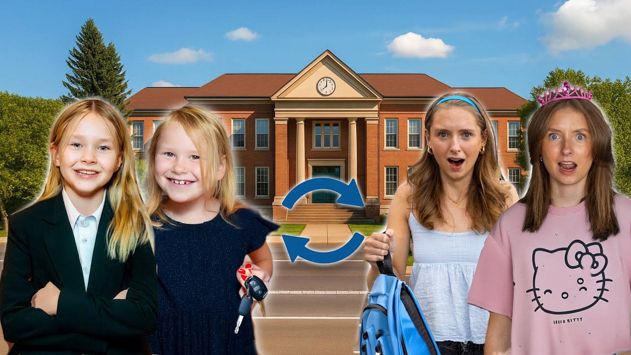 Vi byter liv med våra småsystrar Vera och Clara #2