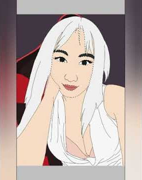 Digital sketsa cosplayer Lola Zieta